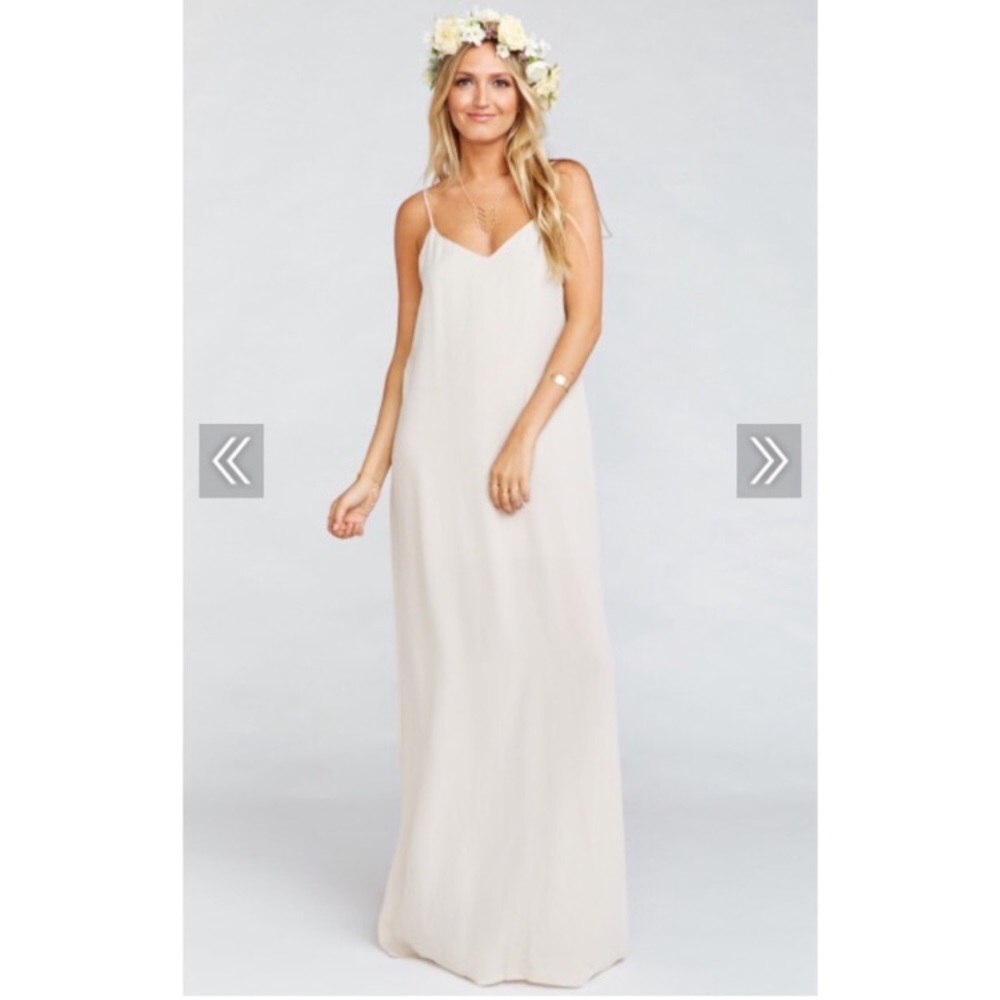 Bridal dress “show me the ring crisp”